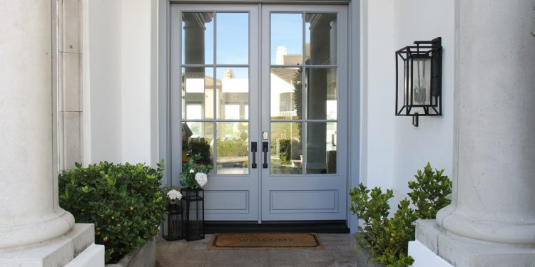 Front Door with Sidelights and Transom