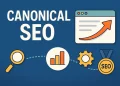 Image featuring blog title Canonical SEO by blogneews