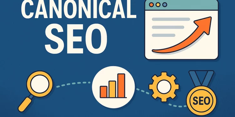 Image featuring blog title Canonical SEO by blogneews
