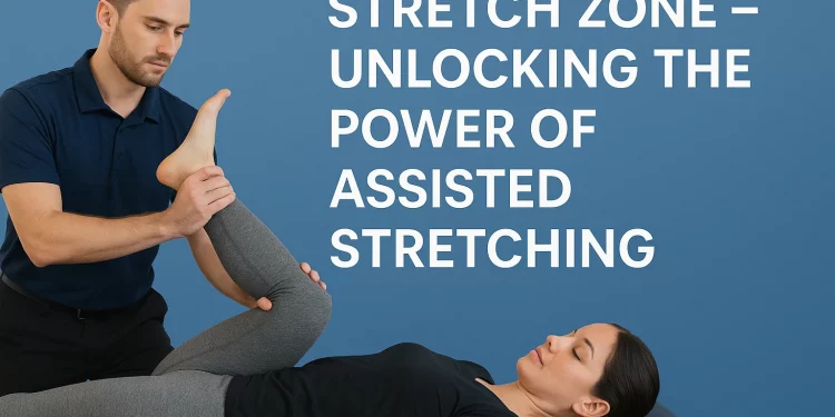 Image of a person getting stretched by a medical professional