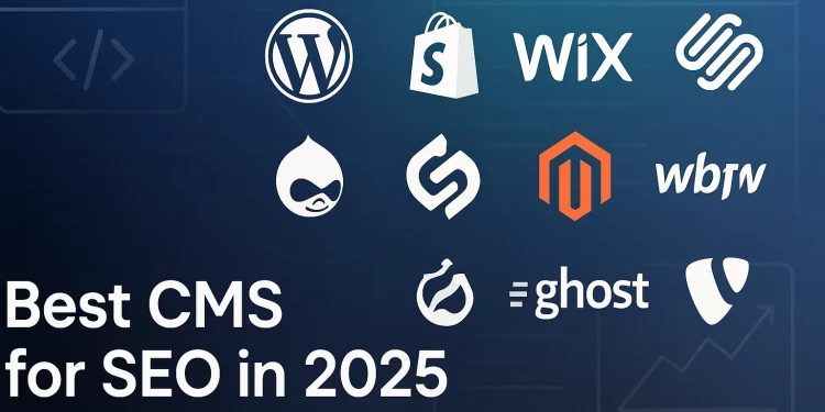 Feature image for blog title "Best CMS for SEO"