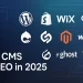 Feature image for blog title "Best CMS for SEO"